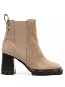 See by Chlo ботильоны Mallory 125, нейтральный цвет