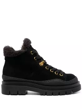 See by Chlo ботинки с закругленным носком, черный