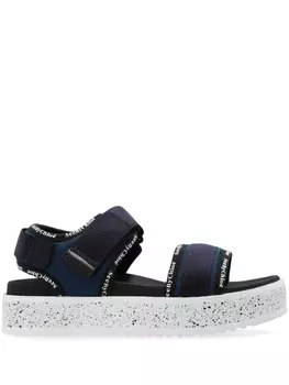 See by Chlo Pipper flatform sandals, синий