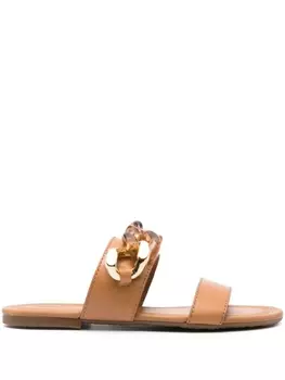 See by Chlo сандалии с цепочкой, коричневый