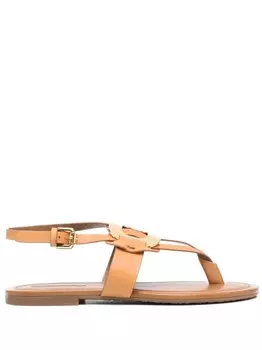 See by Chlo сандалии с открытыми носком, коричневый