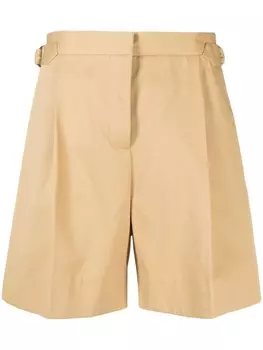 See by Chlo шорты строгого кроя с завышенной талией, коричневый