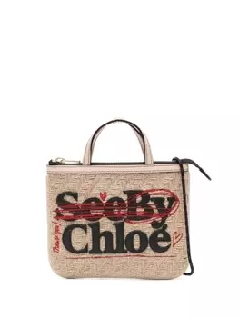See by Chlo сумка через плечо с логотипом, нейтральный цвет