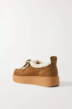 SEE BY CHLO замшевые кроссовки Jillie с подкладкой из овчины, бежевый