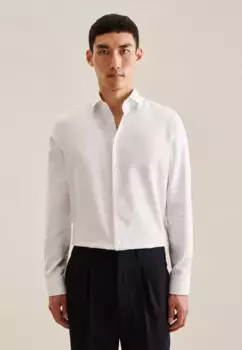 Seidensticker деловая рубашка "Slim", узкий длинный рукав, воротник "Кент", полоски, синий