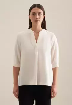 Seidensticker Классическая блузка "Black Rose", однотонная туника, цвет Ecru