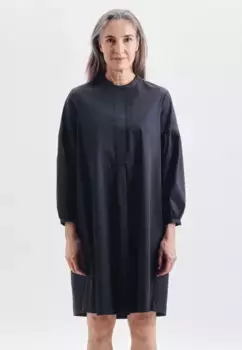 Seidensticker летнее платье "Black Rose", с длинными рукавами и круглым вырезом, однотонное, синий