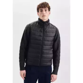 Seidensticker жилет вязаный " Seidensticker", без рукавов, воротник стойка, однотонный, черный