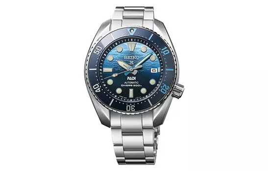 SEIKO Часы-унисекс с автоматическим/ручным механизмом из коллекции Prospe SPB375J1, синий циферблат