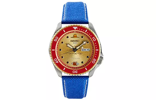 SEIKO Коллекция Механические часы Кожаные ремешки для часов Мужские часы Красный циферблат