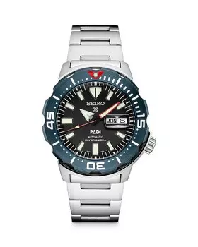 Seiko Watch Prospex PADI Edition Автоматические часы для дайвинга, 47,8 мм, серебряный
