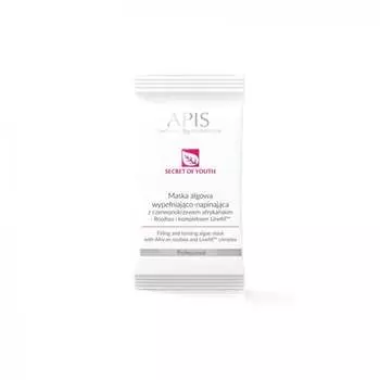Секрет молодости, Наполняющая и подтягивающая водорослевая маска, 20г, APIS Professional
