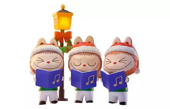 Секретная фигурка Pop Mart Labubu Let's Christmas Series Choir (упаковано в пакет), мультиколор