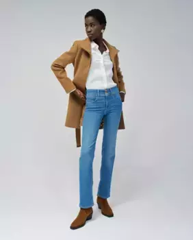 Секретный толчок в прямых женских джинсах Salsa Jeans, синий