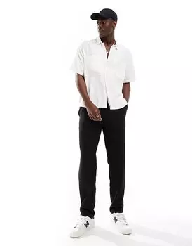 Selected Homme – черные брюки со складками