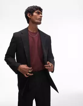 Selected Homme – черный пиджак оверсайз