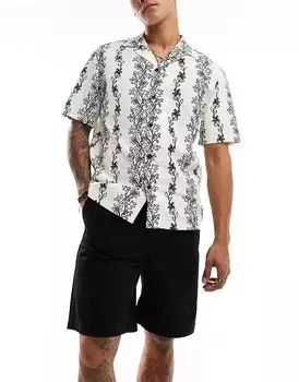Selected Homme – широкие черные шорты из рипстопа