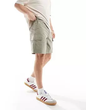 Selected Homme – шорты карго цвета хаки