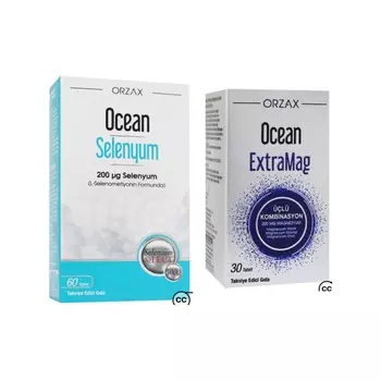 Селен Ocean 200 мкг, 60 таблеток + Добавка Ocean Extramag Tip, 30 таблеток