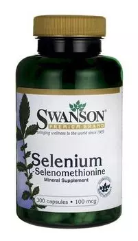 Селен в капсулах Swanson Selen Select, 300 шт