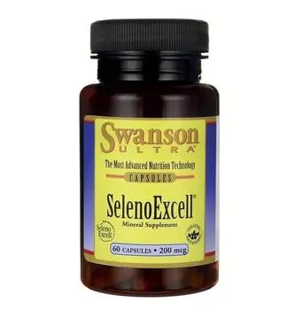 Селен в капсулах Swanson Seleno Excell, 60 шт