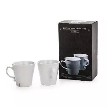 SELETTI Estetico Quotidiano набор из 2 чашек, белый