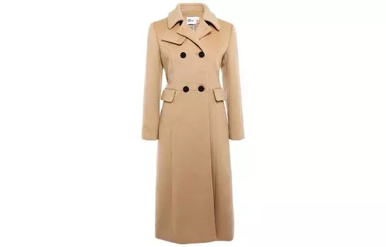 Self-portrait Пальто женское Self Portrait Brown Camel