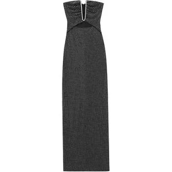 Self-portrait Платье без рукавов Self Portrait, женское, классическое, черное