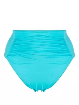 Self-Portrait плавки бикини с завышенной талией, синий