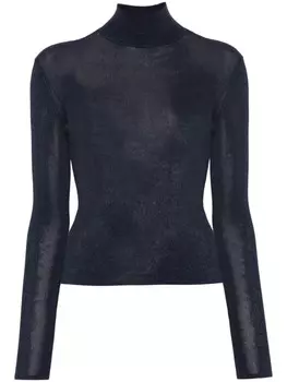 Self-Portrait свитер с люрексом, синий