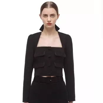 Self-portrait Женская куртка Self Portrait Black