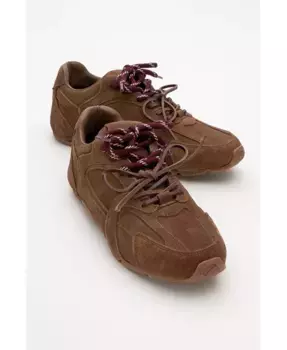 Селина Кроссовки из замши и кожи (женские) Forever & Always Shoes, коричневый