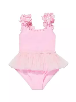 SELINIACTION KIDS купальник с оборками, розовый