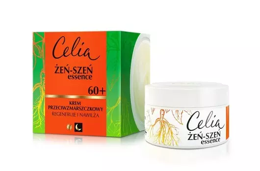 Селия, Женьшень, 60+ крем против морщин – увлажняющий и регенерирующий на день и ночь, 50 мл Celia