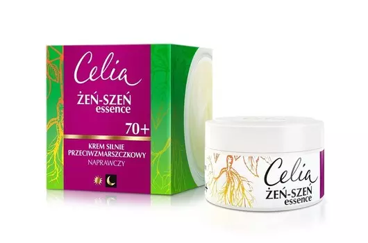 Селия, Женьшень, 70+ сильно против морщин - восстанавливающий крем на день и ночь, 50 мл Celia