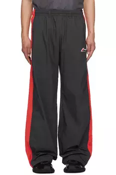 Selldone брюки с цветными блоками We11Done, цвет charcoal