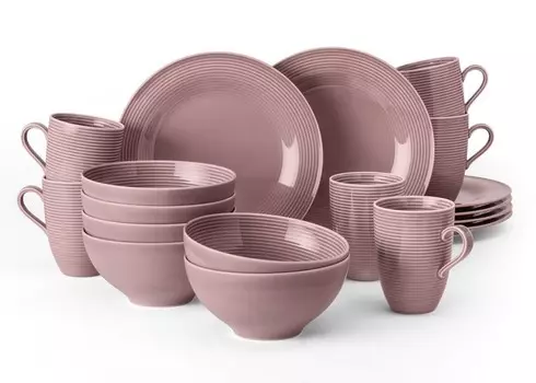 Seltmann Weiden Beat старый столовый сервиз розового цвета, 12 предметов