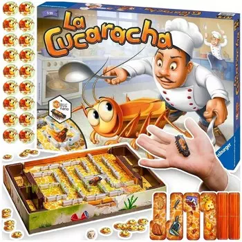 Семейная аркадная настольная игра La Cucaracha «Поймай червяка в подарок» Ravensburger
