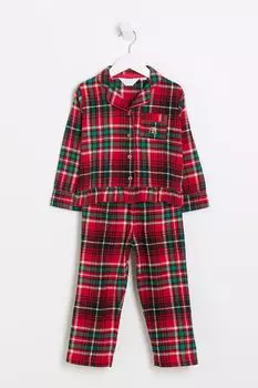 Семейная пижама в клетку для девочек River Island, красный