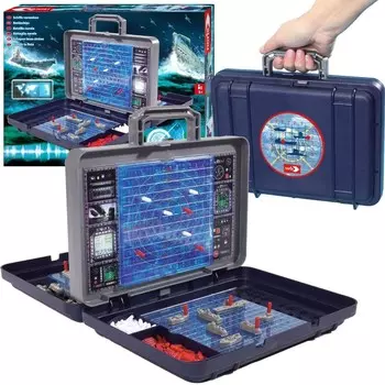 Семейная стратегическая игра с кораблями в чемодане Морской бой 5+ Simba