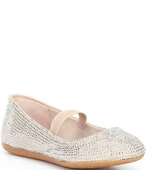 Семейные балетки Addie со стразами GB для девочек (для малышей), бежевый