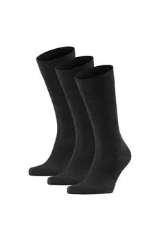 Семейные длинные носки из хлопка, 3 пары Falke, серый