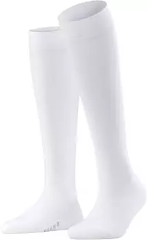 Семейный хлопок до колена Falke, белый