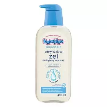 Семейный освежающий гипернежный гель для интимной гигиены 400мл Bambino