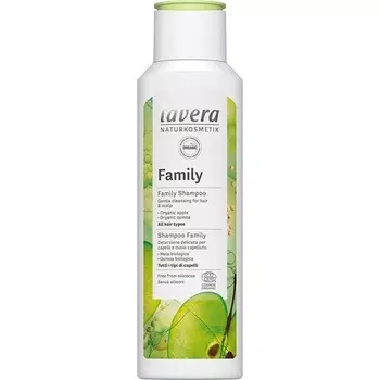 Семейный шампунь для ухода за волосами, натуральная косметика, веганский сертификат, 250 мл, Lavera