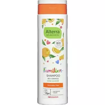 Семейный шампунь органический апельсин Alterra NATURKOSMETIK, 300 ml