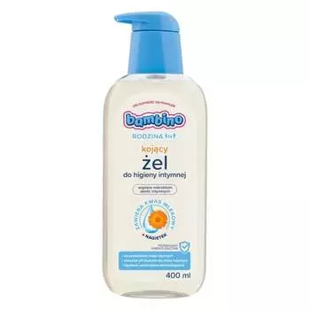 Семейный успокаивающий гипернежный гель для интимной гигиены с календулой 400мл Bambino