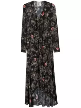 Semicouture амина макси платье, черный