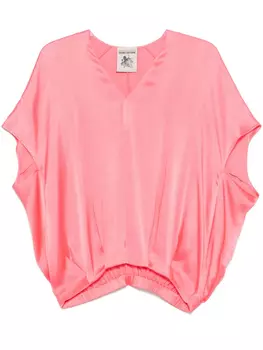 Semicouture атласная блузка, розовый