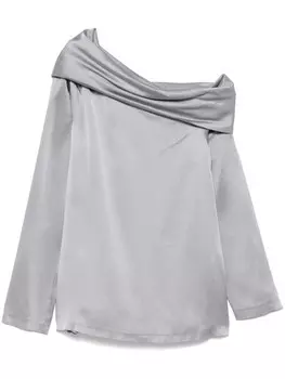 Semicouture атласная блузка, серый